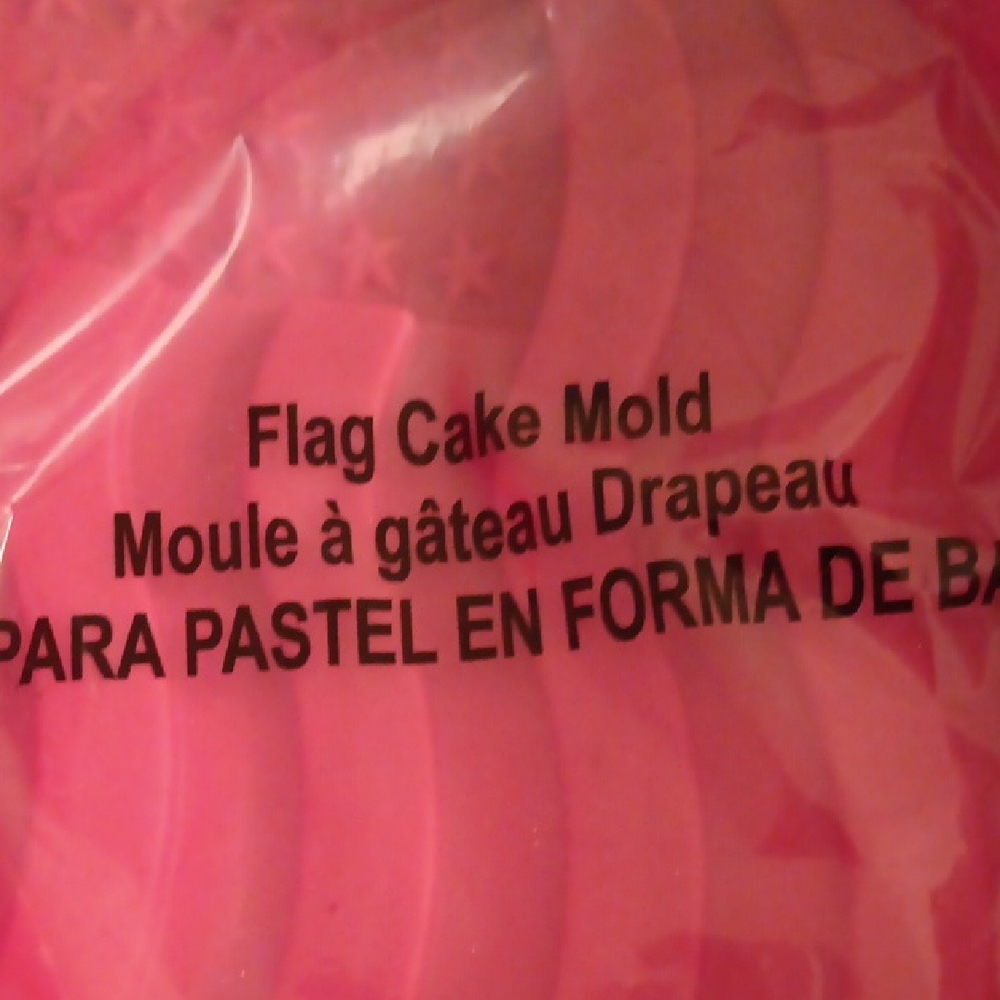 Avon Pink Flag Cake Mold